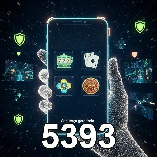Tela de depósitos e saques seguros na App 5393 mobile